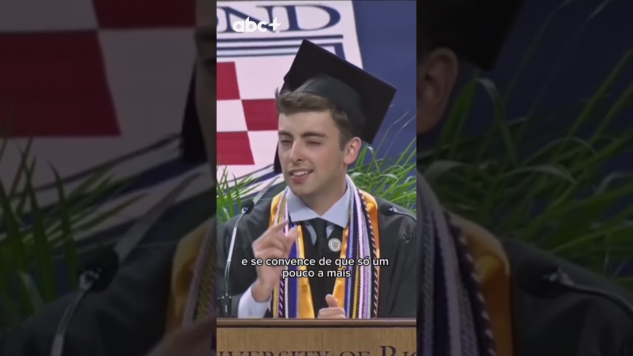 Gaúcho relembra a enchente no RS em discurso de formatura nos Estados Unidos