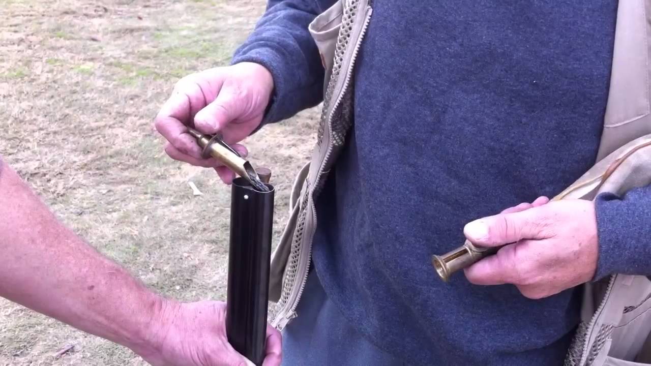 How to load a black powder muzzle loader