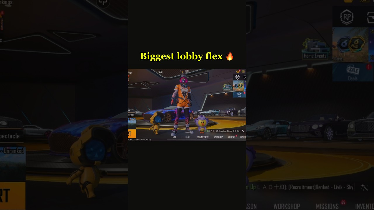 New Auto Showroom Mythic Lobby 🔥🔥 #pubgmobile #pubgshorts #shorts #pubglobby #bentley
