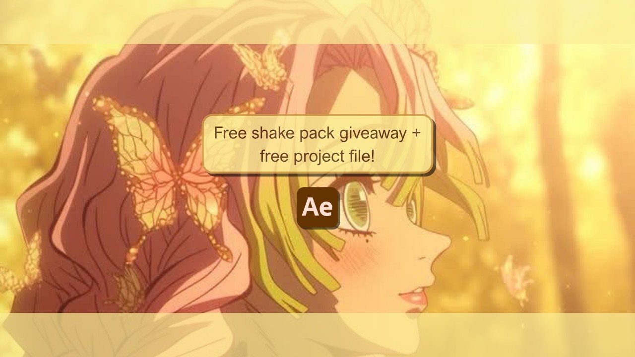 free shakes pack giveaway + free project file | after effects