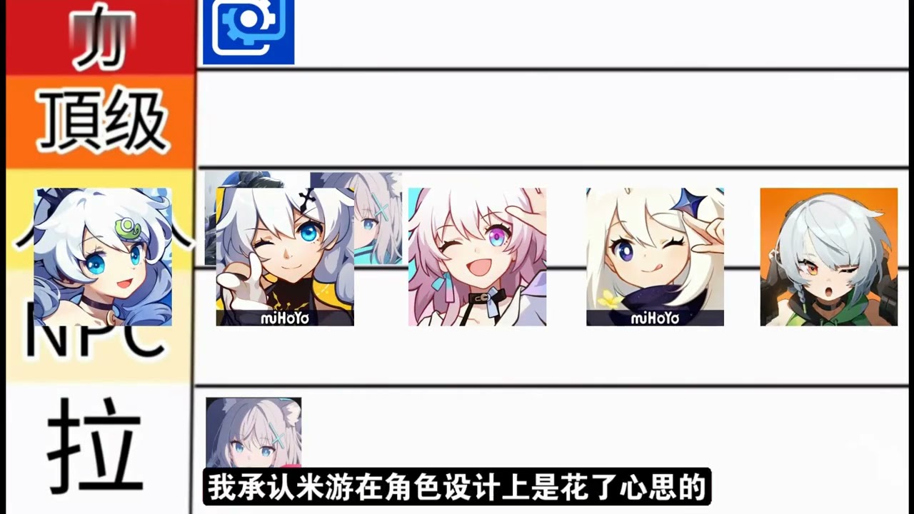 二游涩度排行榜 #二次元