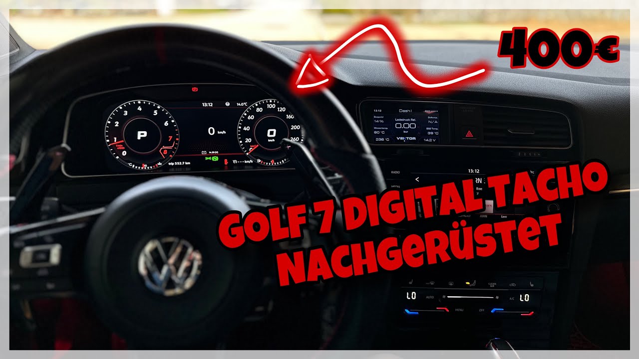 Golf 7 GTI Performance Bekommt ein Digital Tacho Ohne Codieren Plug and Play für 400€  Aliexpress⭐️