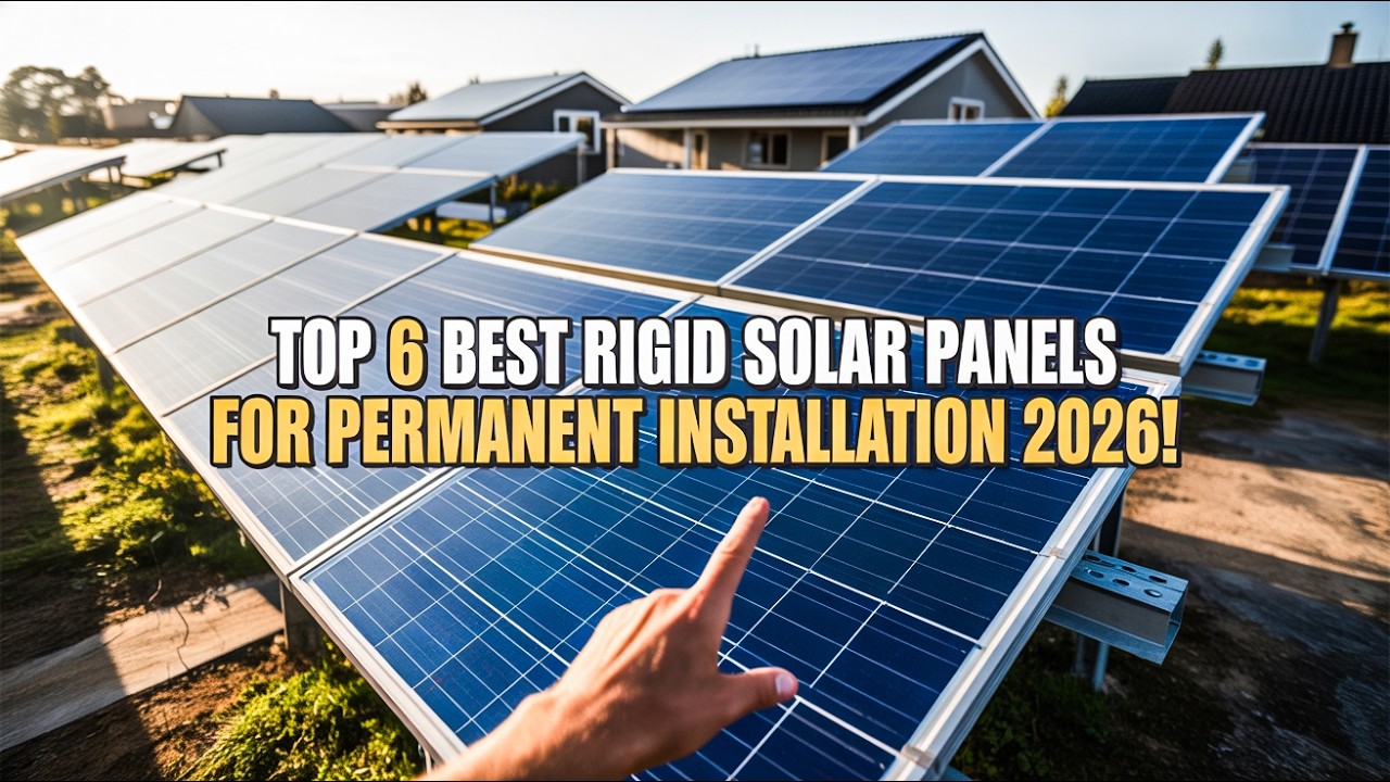 Top 6 Best Rigid Solar Panels For Permanent Installation 2026!