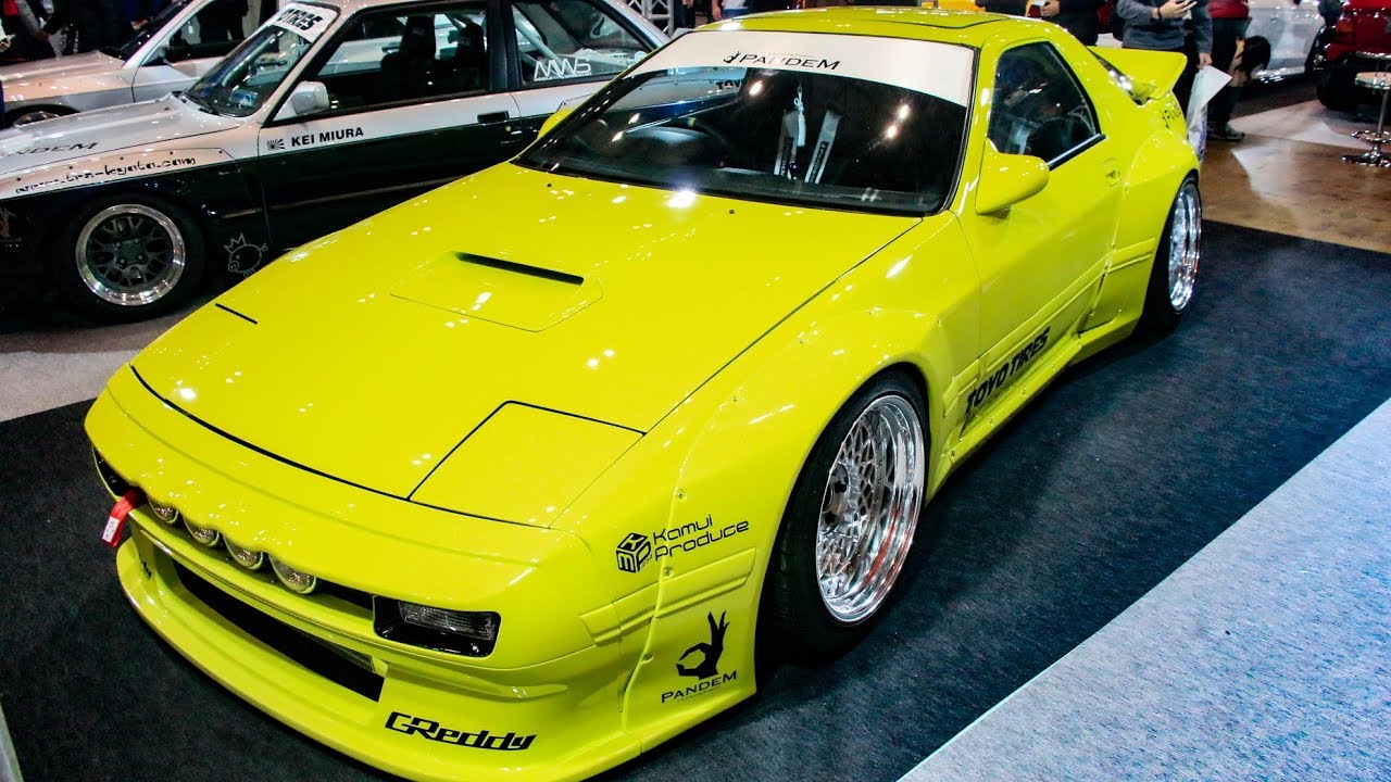 (HD)PANDEM MAZDA RX-7 FC3S modified 倉敷ロケバニ會 マツダRX7カスタム - TOKYO AUTO SALON 2019