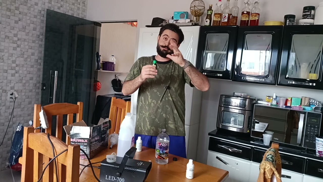 como fazer líquido para máquina de fumaça
