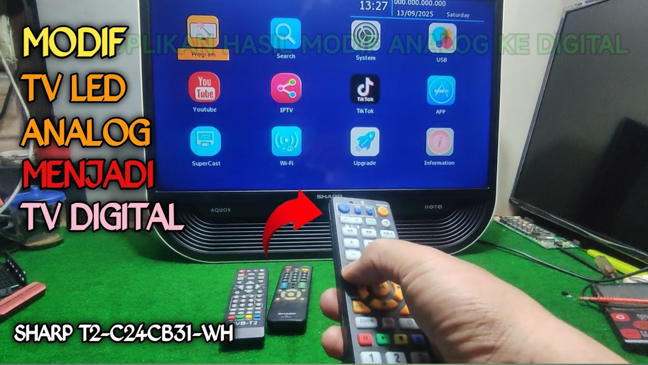 Modif TV ANALOG JADI DIGITAL KHUSUS PEMULA 