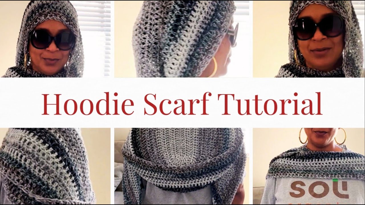 Elegant & Stylish Hoodie Scarf Tutorial #crochet #crochettutorial #diy