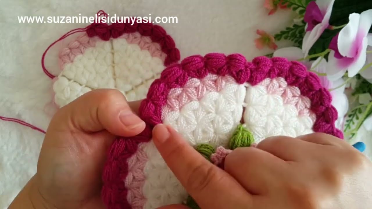 ✅️🍀En Çok Sipariş Alacağınız Lif Modeli ✅️🍀Çiçek Çemberi Uzun Lif Modeli ✅️🍀crochet pattern 