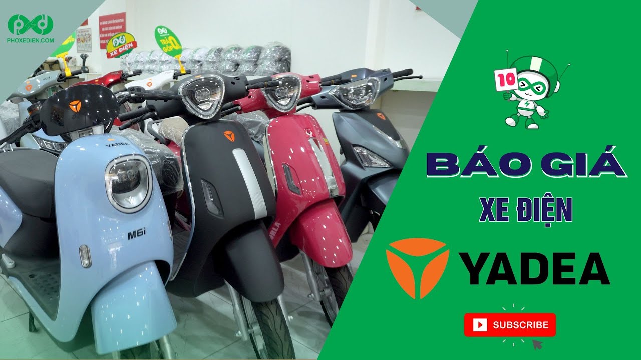 Báo Giá Xe Điện Yadea Mới Cập Nhật 2024