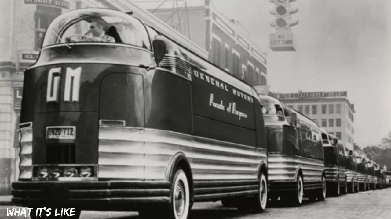 General Motors parade of progress program ￼AKA GM Streamliner/Futurliner￼