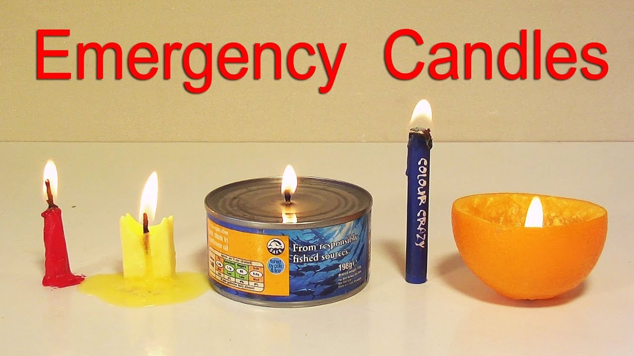 How to Make 5 Emergency Candles - Life Hacks