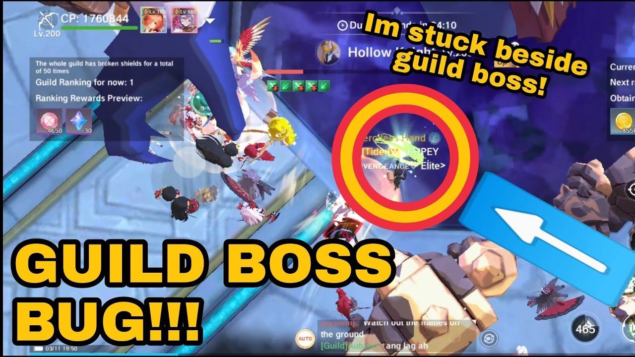 The Legend of Neverland: Guild Boss Bug!!! Do you know how to fix this?