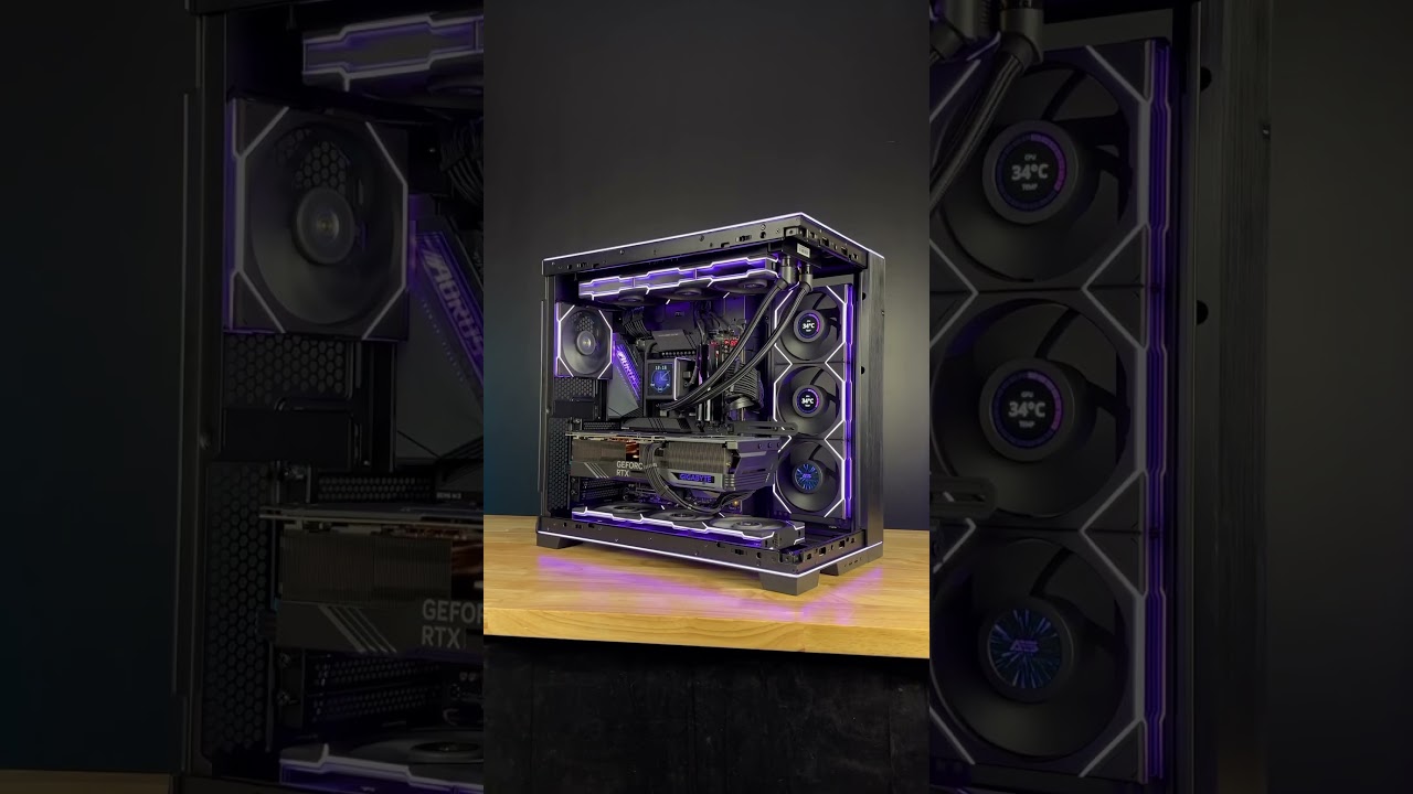 Lian Li TL LCD fans, GA II 360mm LCD AIO inside Lian Li 011 EVO RGB with 14900k/RTX 4090 #gamingpc