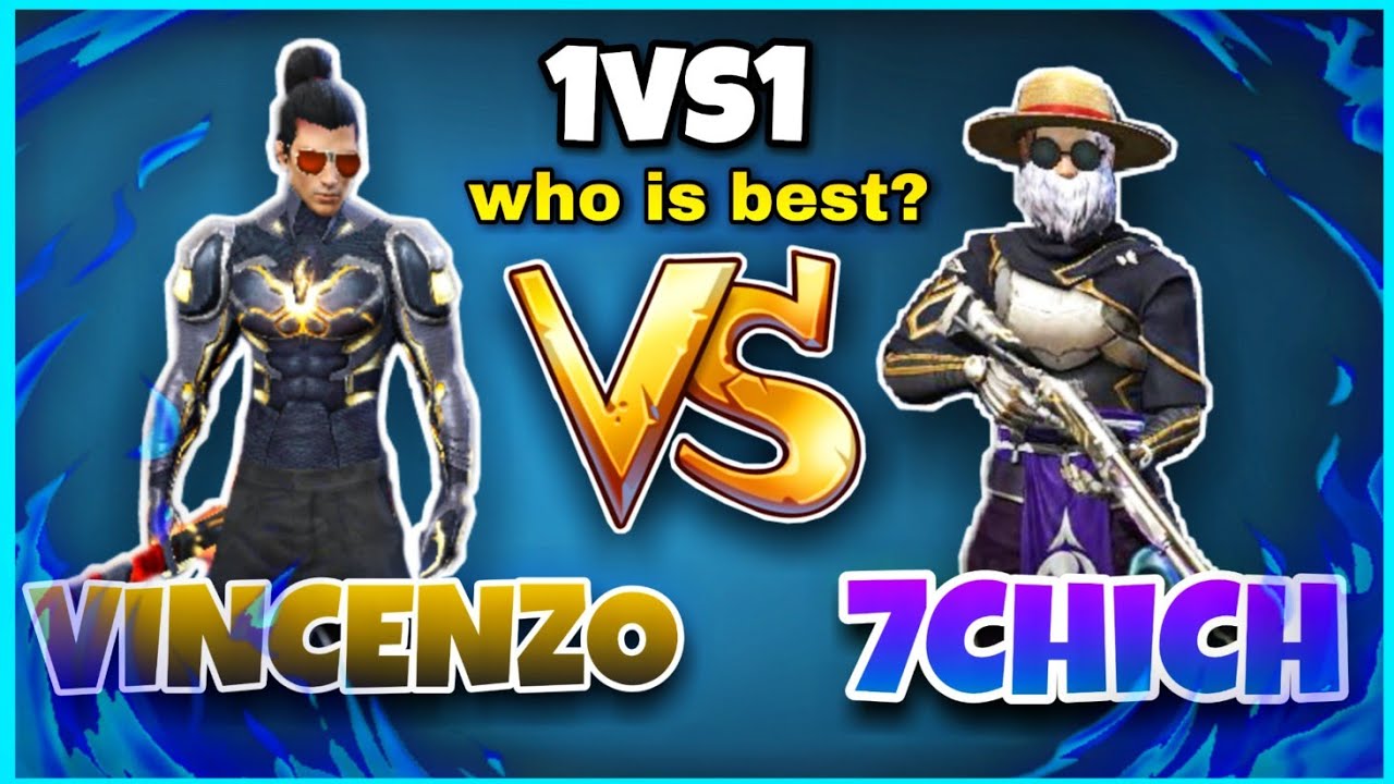 Vincenzo Vs 7chich 1vs1 👀🔥 || Who Is Best 🤔 || FakeKing & SiamBro ||