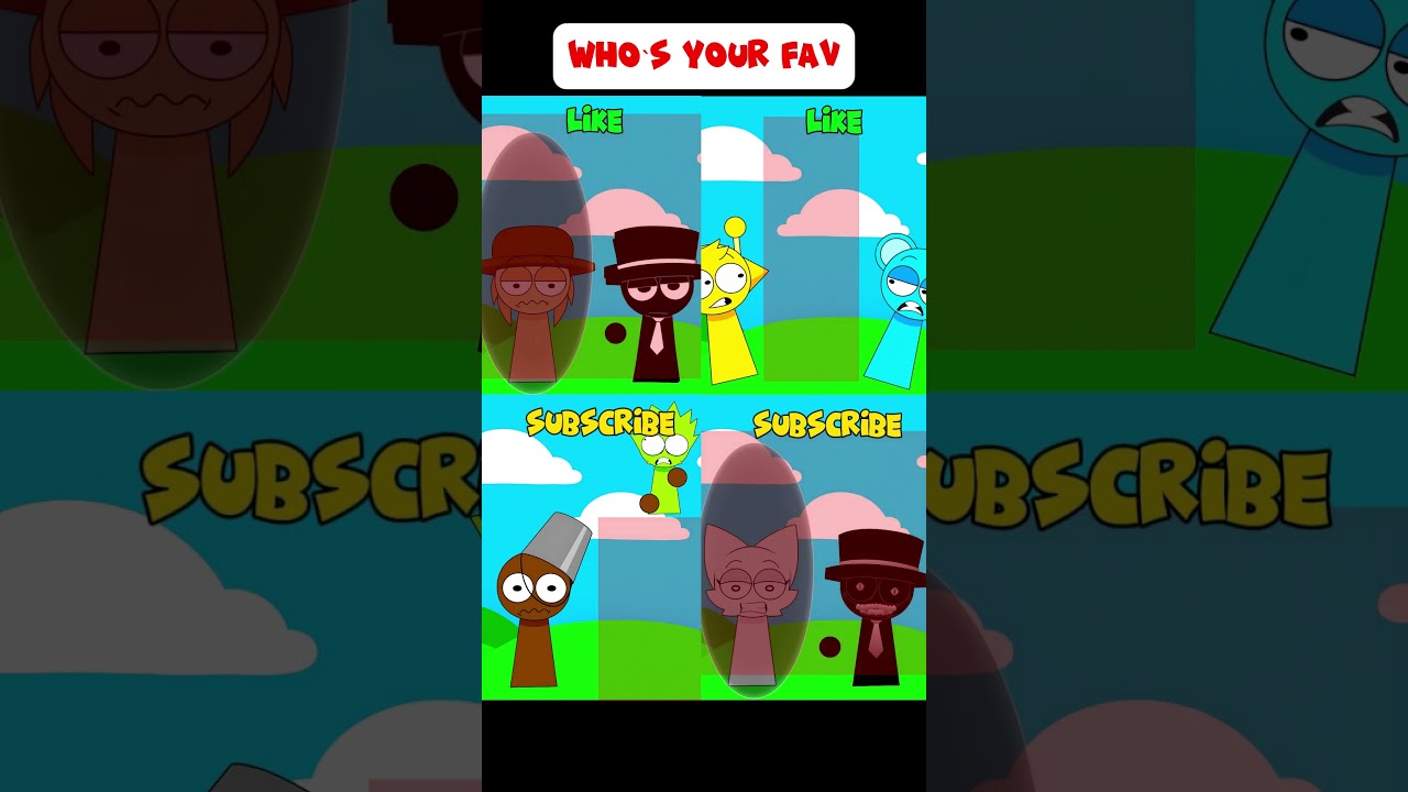 Who&rsquo;s Your Fav 😎  | Let's Play a Game | Incredibox Sprunki