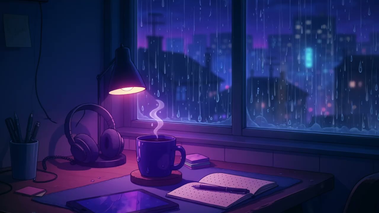 Deep Rain Focus 🌧️ | calm lofi beats for study & night work (Midnight Notes Vol.7)