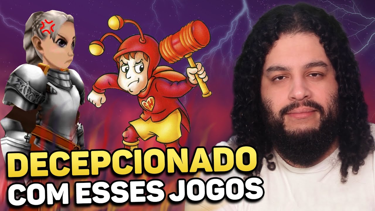 Tive EXPECTATIVA e me DECEPCIONEI com esses jogos