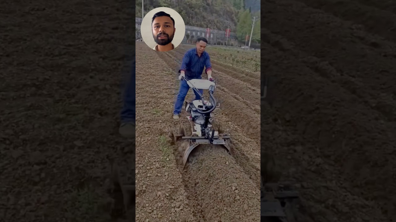 Bed making using powertiller #tractor #powertiller
