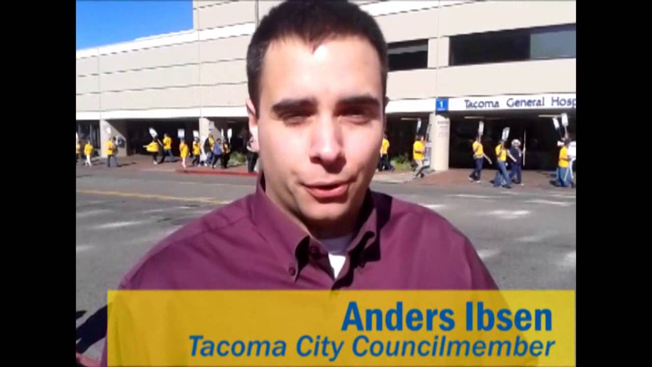 Anders Ibsen Stands with UFCW 21 MultiCare Members!