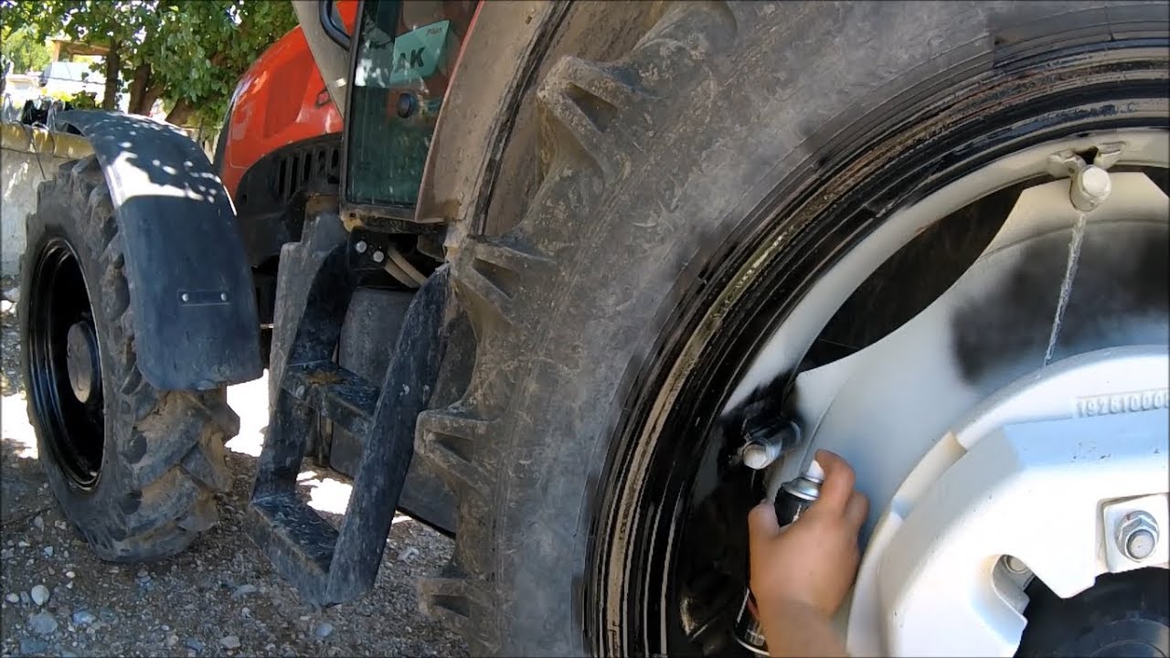 Traktörün Jantlarını Siyaha boyadık Vlog  //