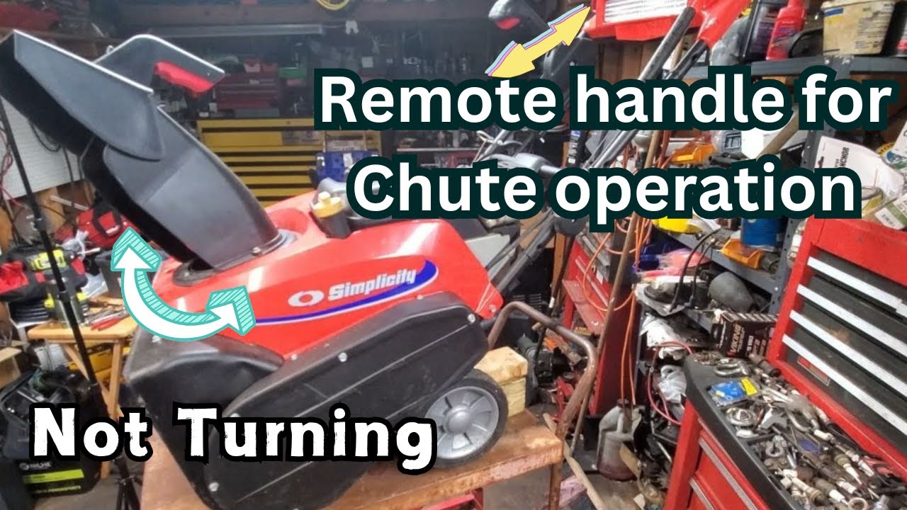 Why Your Snowblower Chute Won't Turn and How to Fix it?