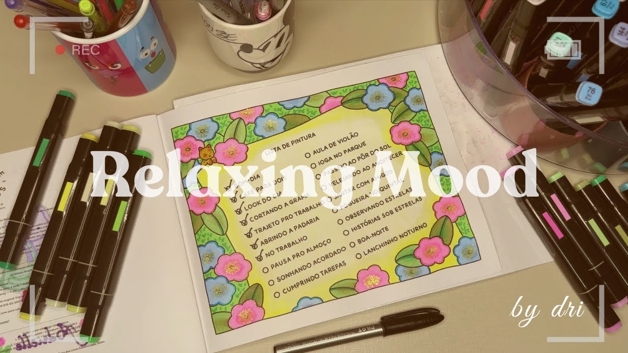 [Playlist] RELAXING MOOD | Colorindo Com Música Relaxante | BOBBIE GOODS Lista de Pintura