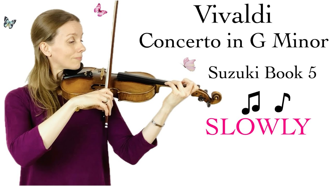 🎻Vivaldi G Minor Concerto, 1st Movement SLOW Practice-Along