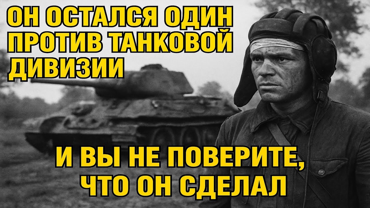Его оставили одно против Танковой Дивизий и вы не представляете что он сделал.. #историяссср #ссср