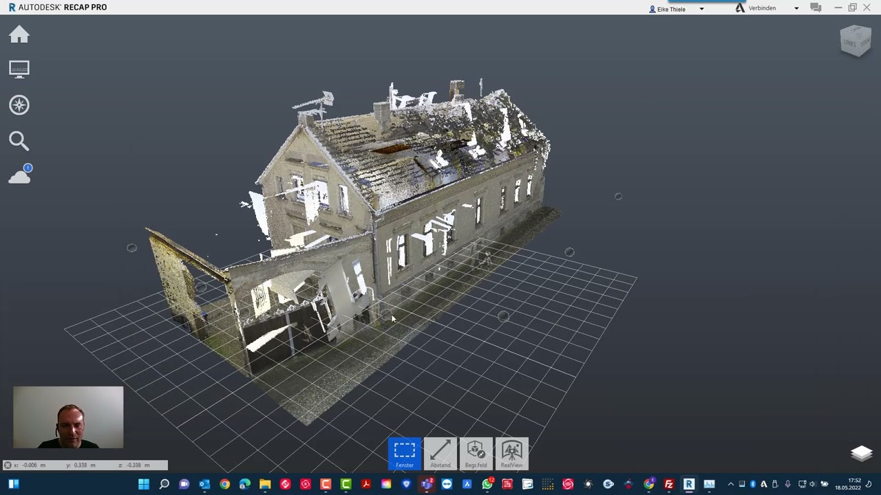 ReCap Projekt als reduzierte E57 für ArchiCAD exportieren - Scanner2GO