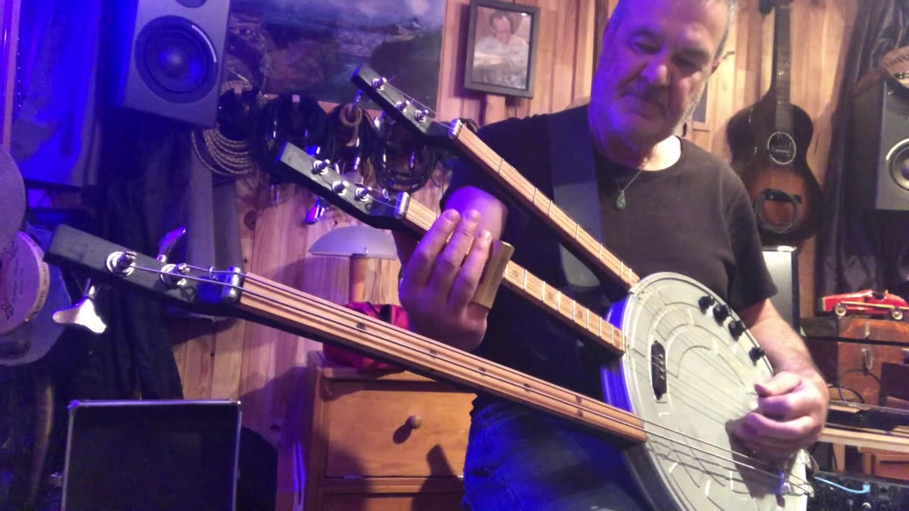 The Spütnik Guitar - Cigar Box Guitar à 3 manches