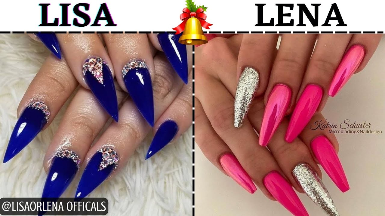 LISA OR LENA CHRISTMAS NAILS EDITION😍