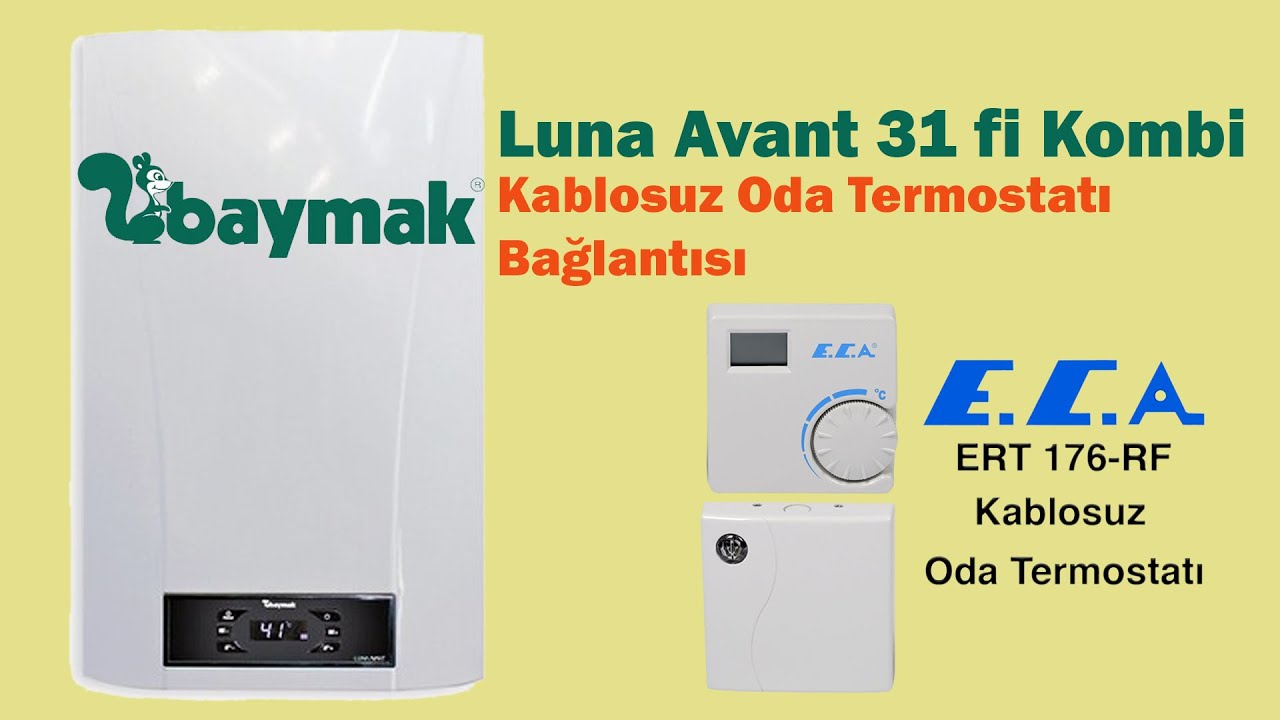 Baymak Luna Avant Kombi ECA Kablosuz Oda Termostat Bağlantısı