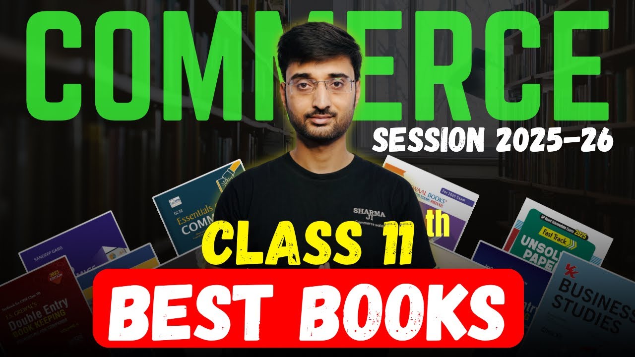 Class 11 COMMERCE BEST BOOKS 2025-26 📚| BEST BOOK for Commerce Class 11 Session 2025-26