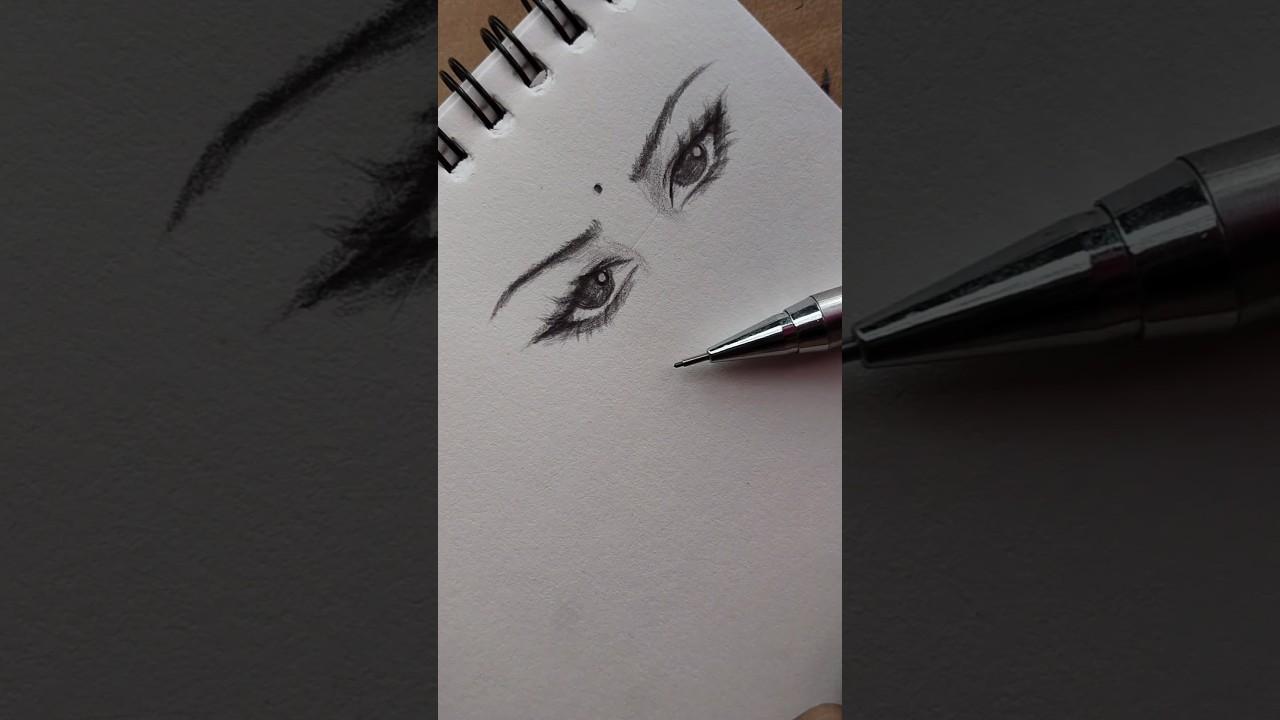 Drawing beautiful eyes ✨✍🏻#short #eyes #beautiful #sketch #art#shorts