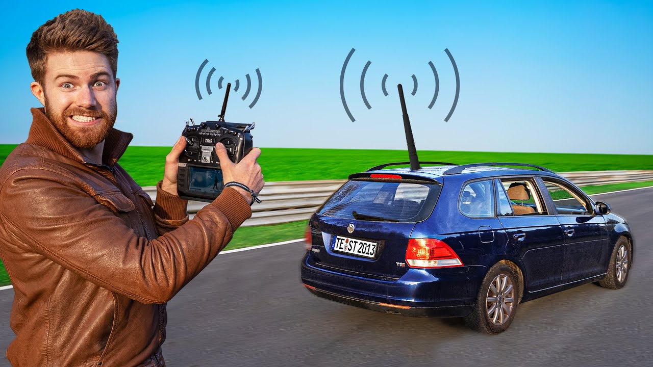 Echtes Auto Fernsteuern! (Vollgas ohne Fahrer)