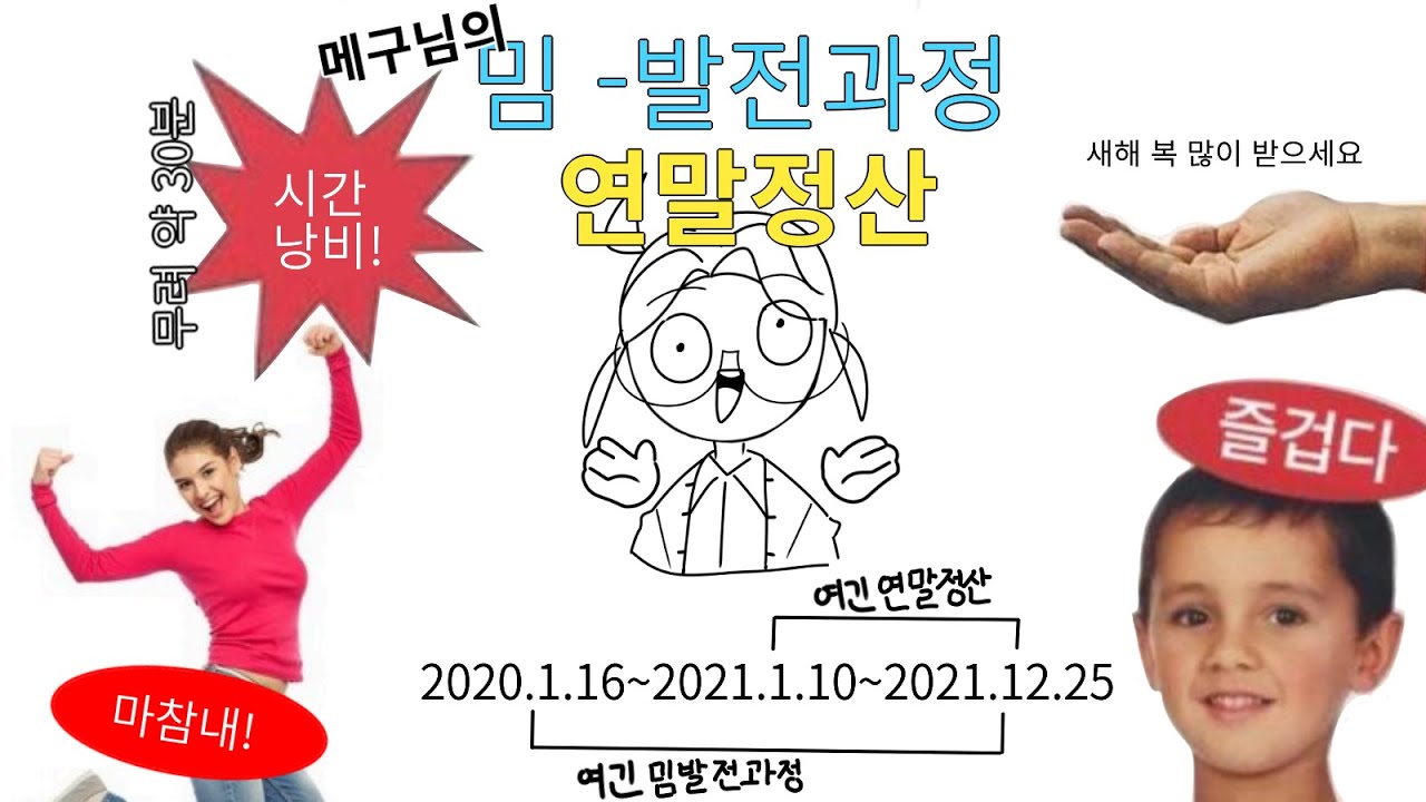 밈(meme) 연말정산/발전과정/2020.1.16~2021.12.25
