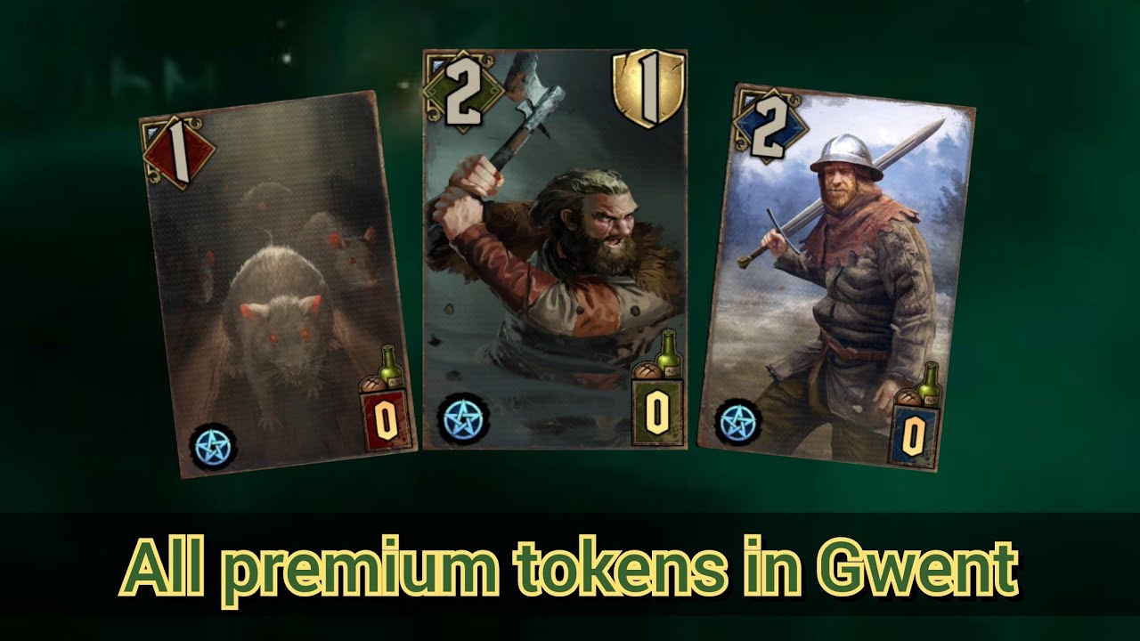 Все премиумные токаны в Гвинте.Патч 11.2/All premium tokens in Gwent.Patch 11.2
