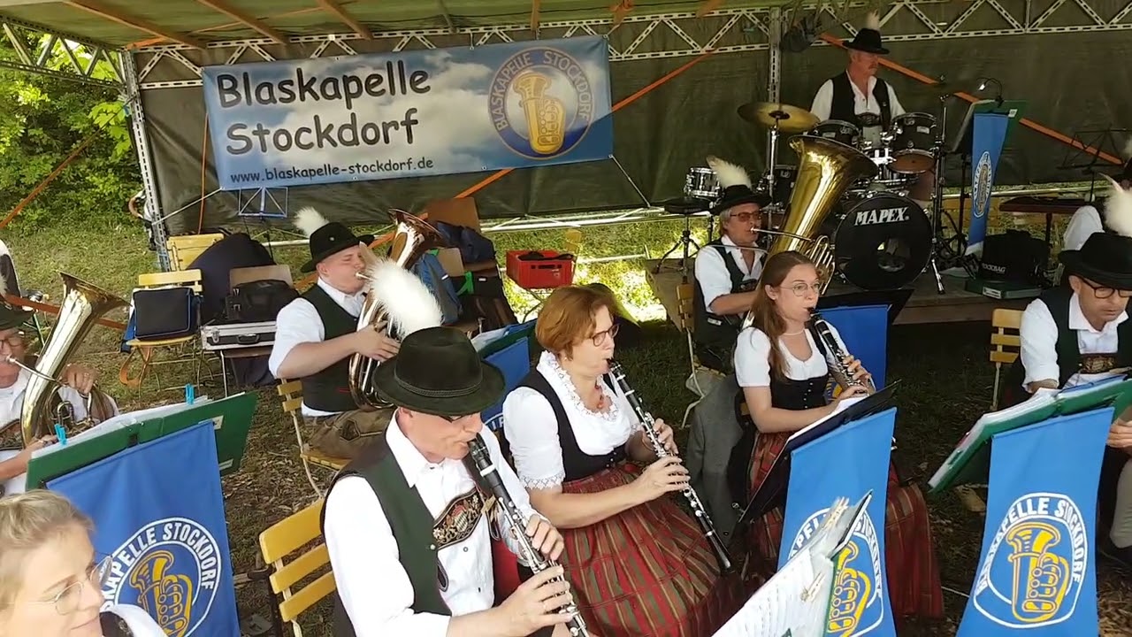 Blaskapelle Stockdorf spielt 2024 in Wißgoldingen 