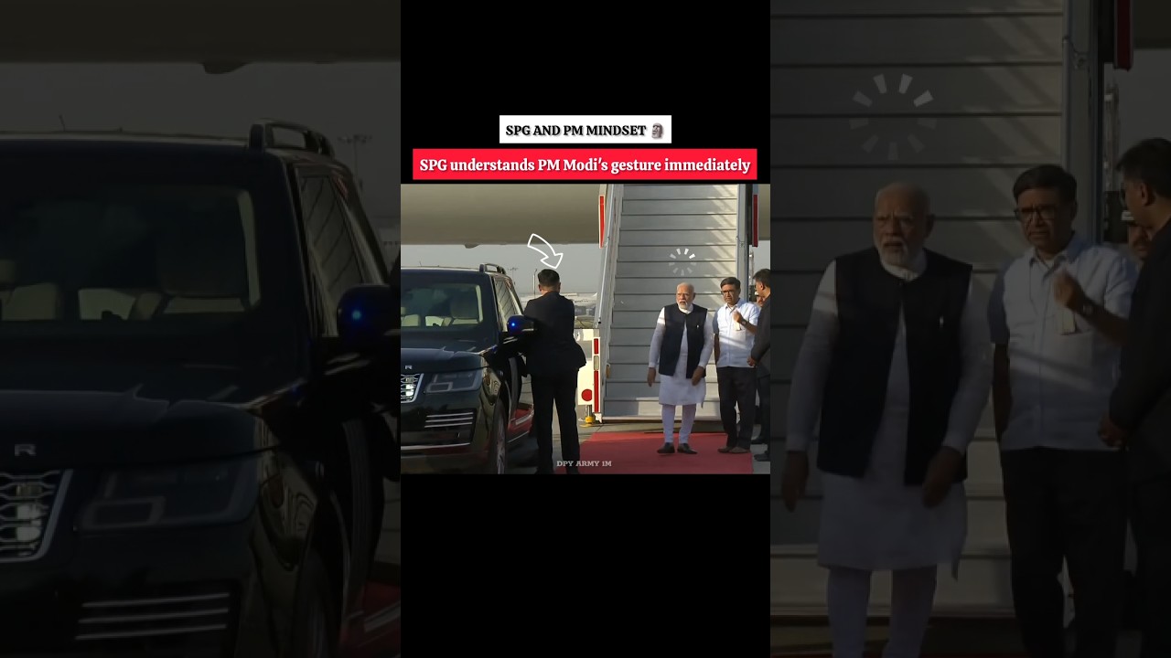 SPG COMMANDO UNDERSTAND PM MODI'S GESTURE IMMEDIATELY 🥶 SPG COMMANDO ACTIVE MODE 💀 PM MODI