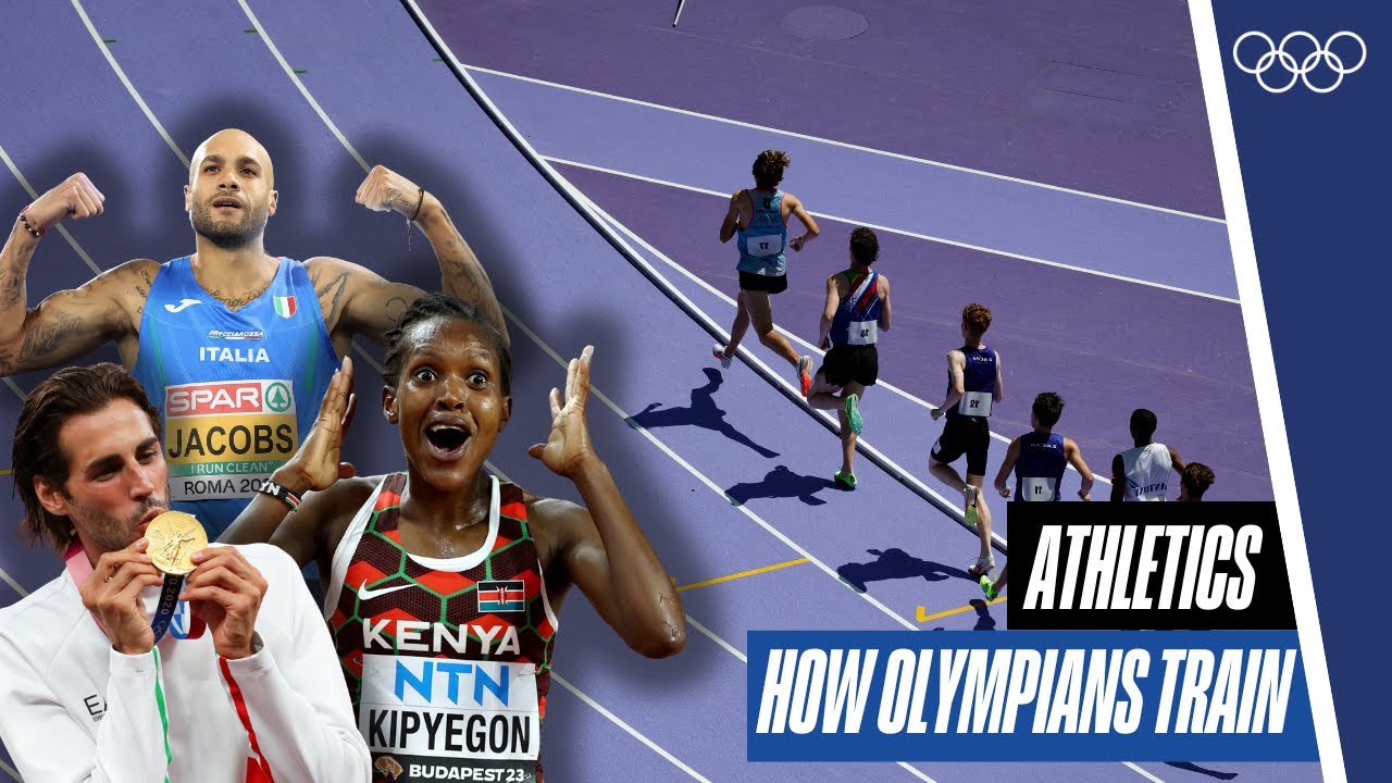 🏃How track & field athletes train💨🏋️| How Olympians Train