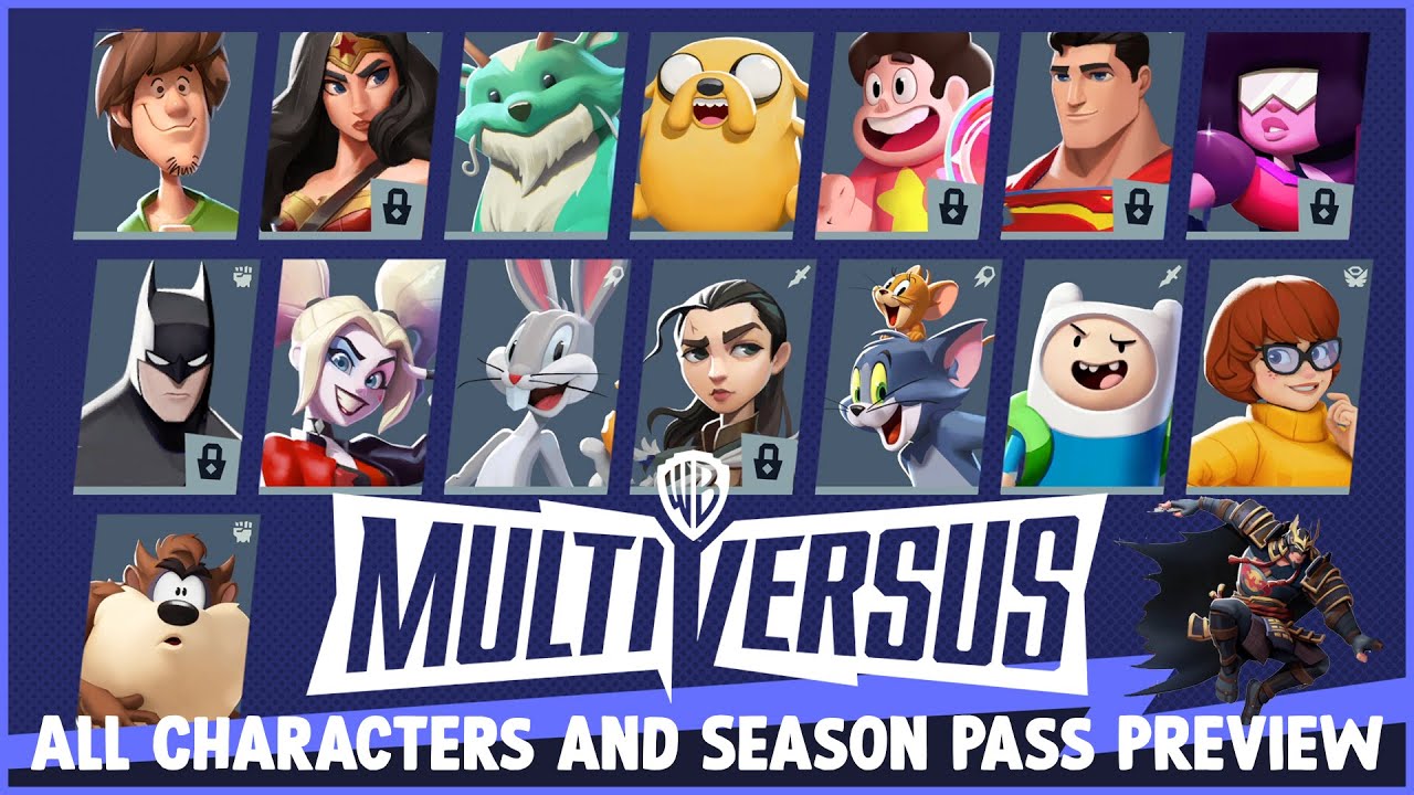 Multiversus Alpha - All 15 Characters and Battle Pass Preview!