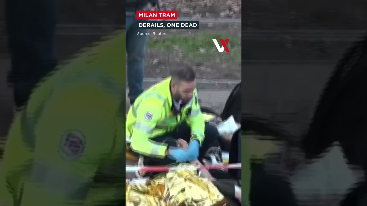 Scenes Of Chaos In Central Milan After Tram Derails Leaving At Least One Dead | VERTEX