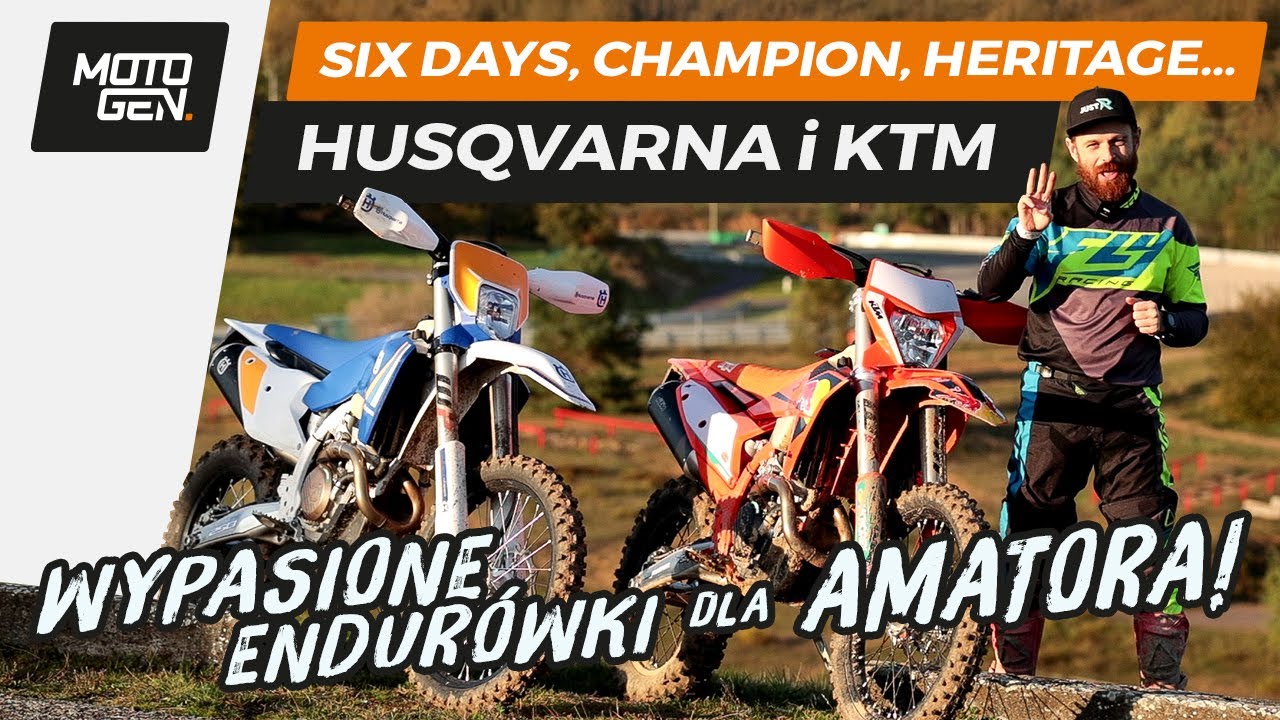 Czy amator zauważy r&oacute;żnice? 🏍️ 2025 KTM EXC Six Days i Champion + Husqvarna TE Heritage [TEST]