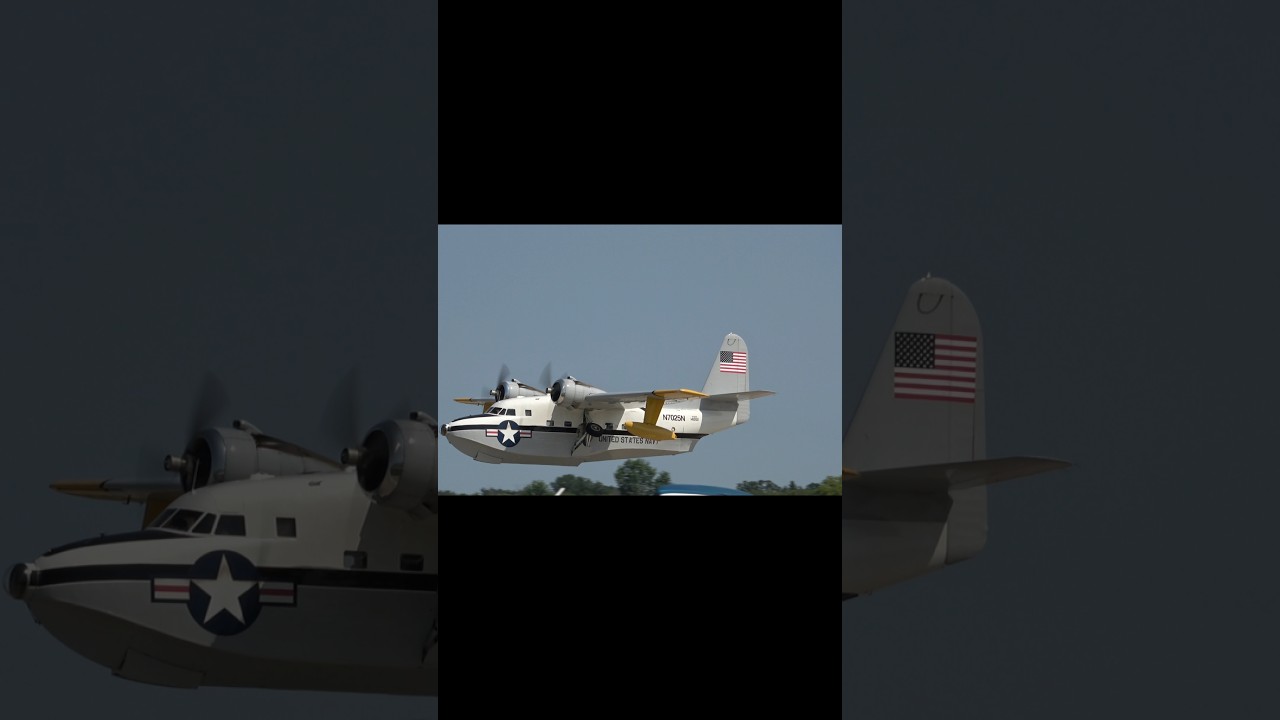 Radial Engine Symphony! 🔊 Grumman Albatross N7025N. EAA AirVenture. Oshkosh Wisconsin.