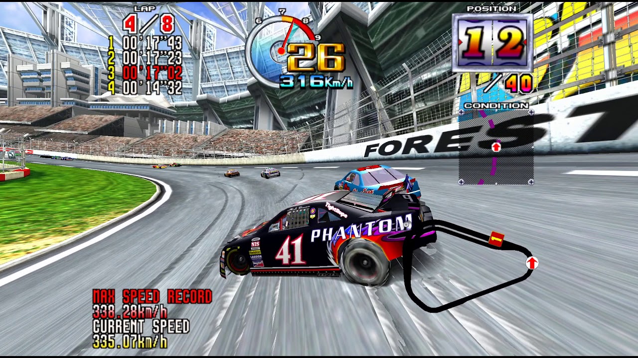 [Daytona USA 2] Beginner Arcade (Hard, AT) [2m 17s 600ms]
