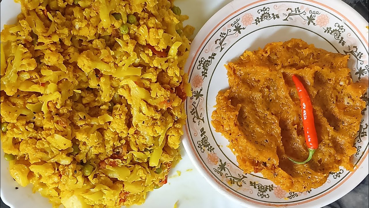 ফুলকপির পাতুরি আর মিষ্টি কুমড়োরের বাটার রেসিপি (Fulkopir Paturi, misti kumror bhorta recipe )
