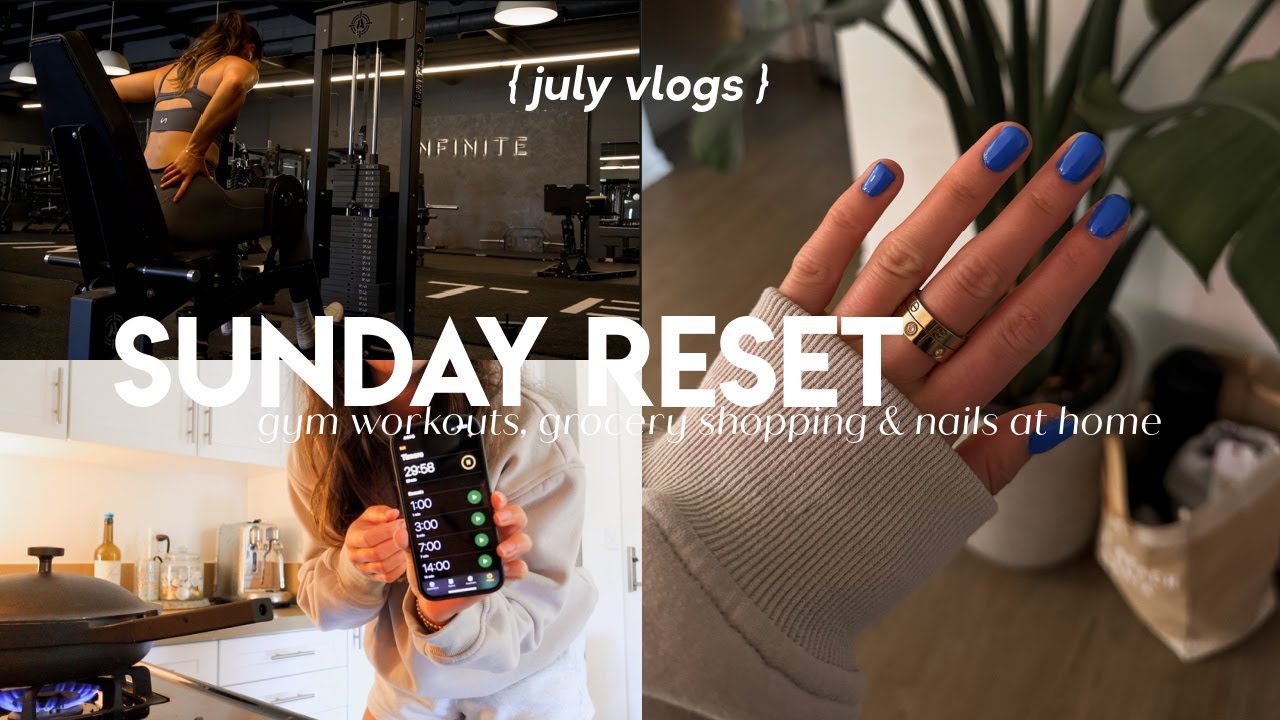 ВЛОГ SUNDAY RESET: перевозка Trader Joe's, простое приготовление еды, тренировки в спортзале и ма...