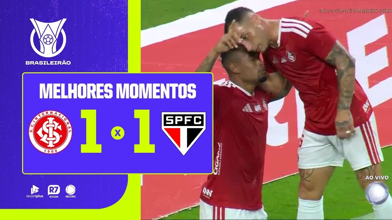 INTERNACIONAL 1 x 1 S&Atilde;O PAULO | MELHORES MOMENTOS DA 9&ordf; RODADA DO BRASILEIR&Atilde;O