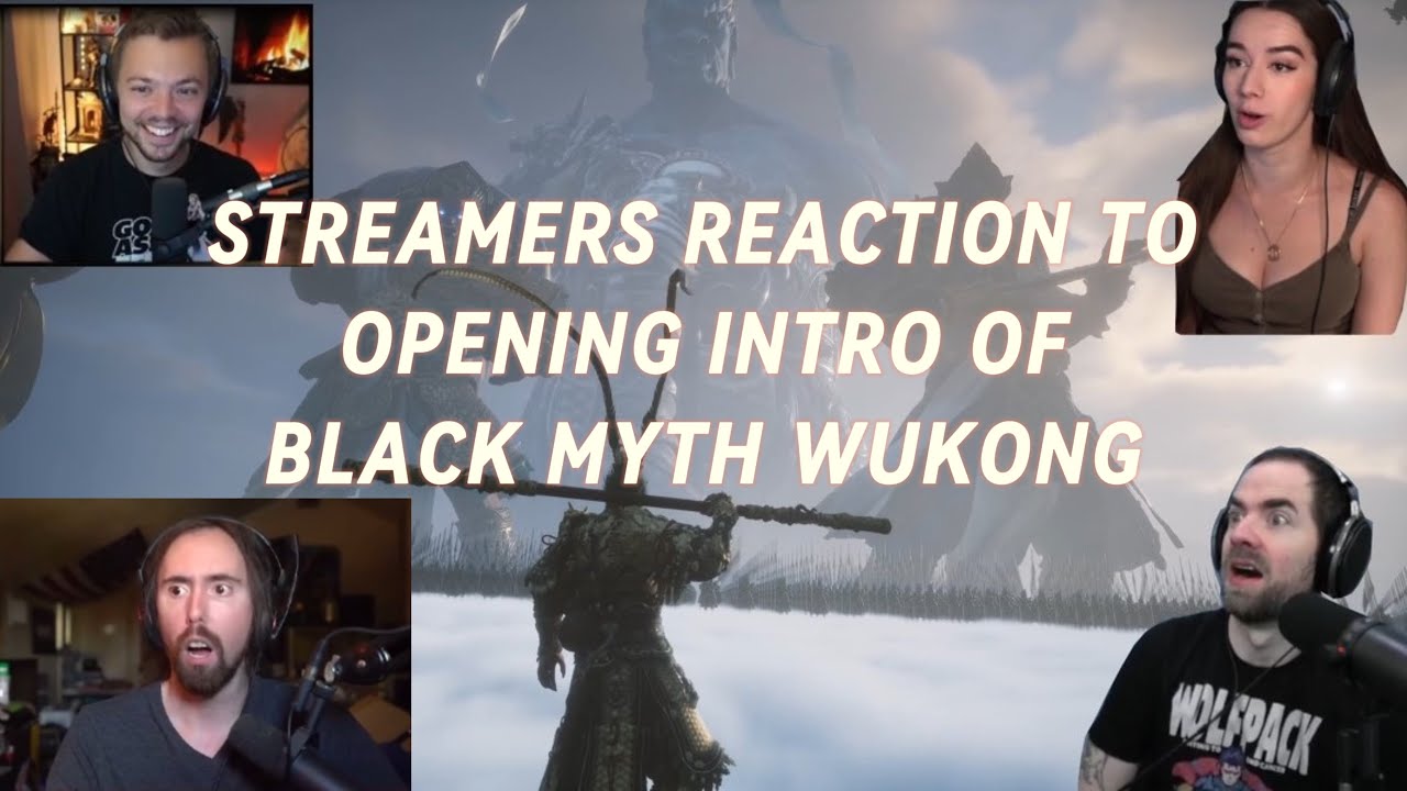 Black Myth Wukong — реакция стримеров на вступительный ролик игры (мой геймплей в конце)
