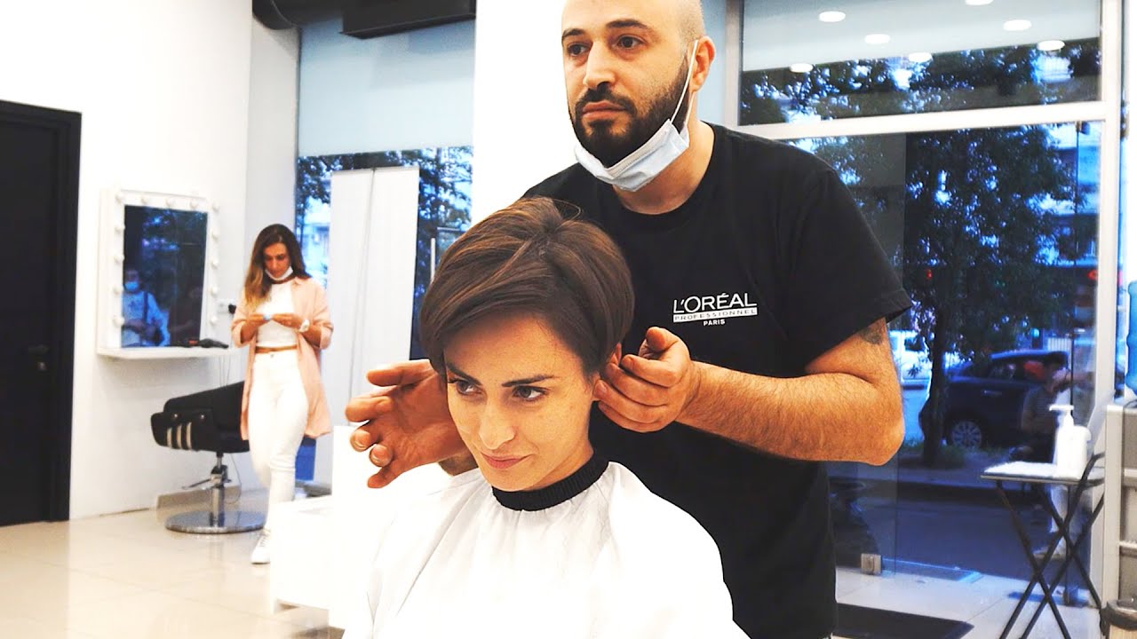VERY LONG TO SHORT HAIRCUT WOMEN | SUPER BOYISH PIXIE CUT